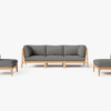 Low Profile Teak Outdoor Sofa