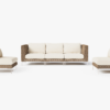 Wicker Frame Outdoor Sofa